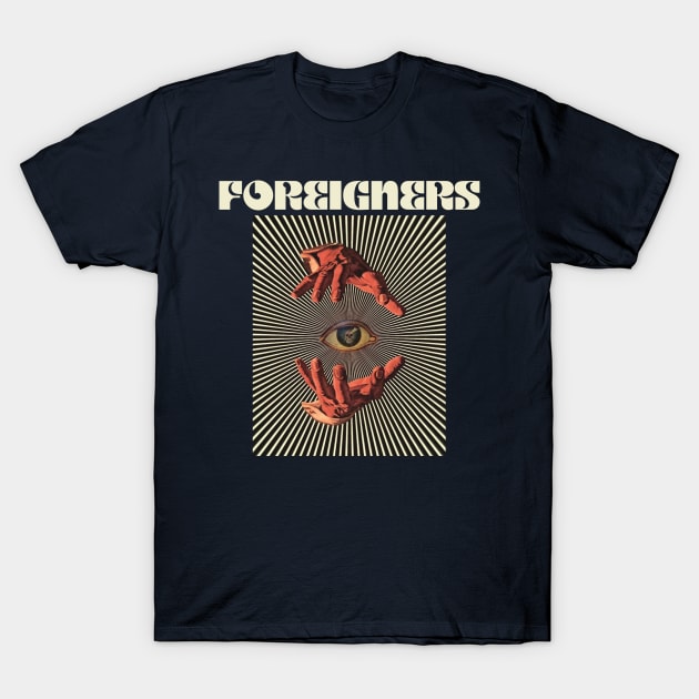 Hand Eyes Foreigner T-Shirt by Kiho Jise